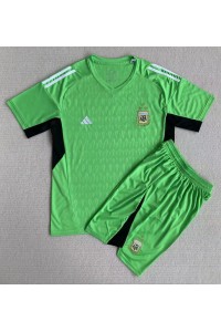 Argentinië Doelman Babytruitje Thuis tenue Kind WK 2022 Korte Mouw (+ Korte broeken)